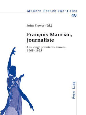 cover image of François Mauriac, journaliste